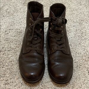 Wolverine 1000 Mile Centennial Bison Leather W00913 Boots Chocolate Brown 11D